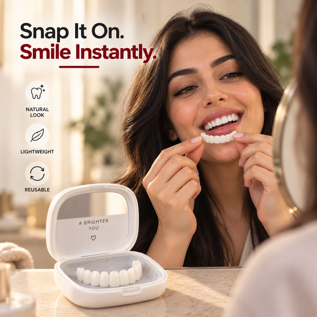 Snap-On Veneers — Your Smile, Your Confidence (Pack of Two Veneers)