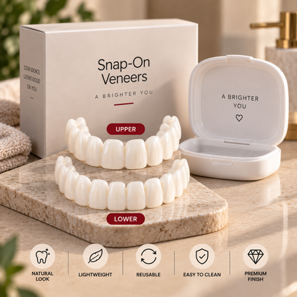 Snap-On Veneers — Your Smile, Your Confidence (Pack of Two Veneers)