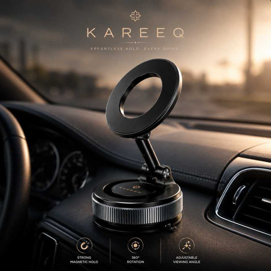 Kareeq MagDrive™ 360 — Magnetic Car Phone Mount