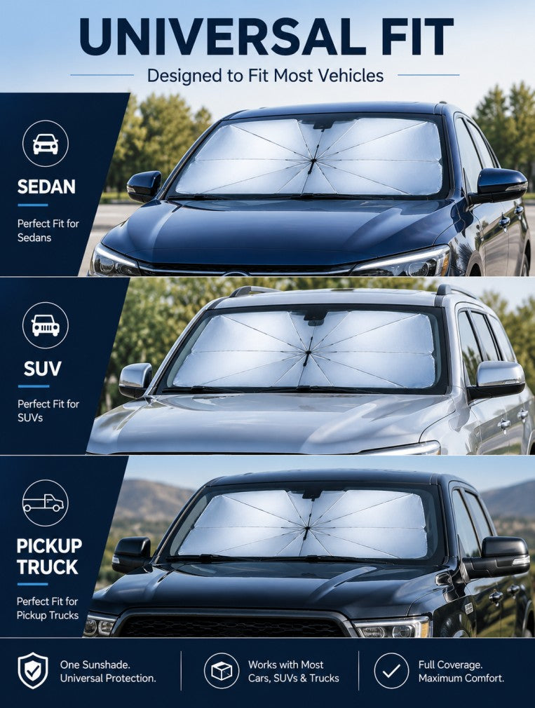 ShadePro Premium Windshield Sunshade Umbrella