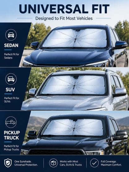 ShadePro Premium Windshield Sunshade Umbrella