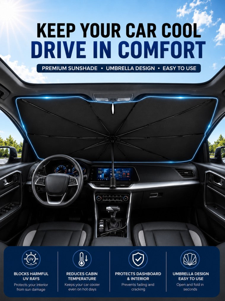 ShadePro Premium Windshield Sunshade Umbrella